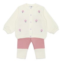 [블루독베이비8] FW23 플라워가디건상하복 HJ 43C1361004 (BLUEDOG BABY 유아 출산 백일 선물 도트 강아지