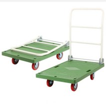 백화점 마트 식품 운반용 접이식 사각대차 엘카 카트 밀차 핸드카 끌차, 사각달리수입바퀴 소