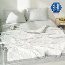 접촉냉감 아이스 쿨 3중직 시원한 홑이불 / 누비 차렵이불, 원컬러_냉감