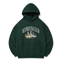 [국내 매장판] RETRIEVER CLUB FRIENDS HOODIE [GREEN] 254621