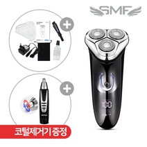 SMF 3중 무빙헤드 메탈릭 전기면도기 SMF-S500 생활방수/구렛나루정리, SMF-S500/SMF-KT800, 메탈릭블랙/블랙