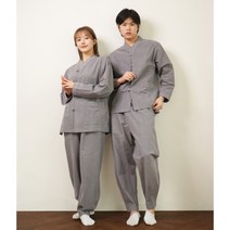 일랑 프리미엄 순면 힐링 생활한복 개량한복 라이트그레이