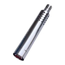 히터 배기관 스트레이트 고온 내성 내구성 연도 파이프 피팅 용광로 액세서리 용 신뢰할 수있는 튜브 스토브, 은빛, 60cm, 스테인레스 스틸