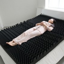 3D 입체 신체 맞춤패턴 편안한 접이식 떡실신매트리스 메모리폼 (싱글침대형)