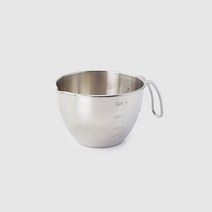 [JAJU/자주] 물코가 있는 스텐 핸들 계량컵_370ML, 실버