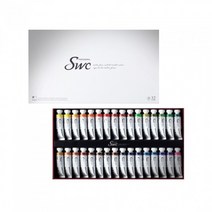 신한 SWC 수채화물감세트 32색 15ml, 없음