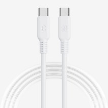 디지토 C to C 30W USB C타입 PD 초고속 충전 데이터 전송 1.2m 케이블, (1231) CtoC 화이트케이블 비닐벌크