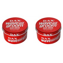 Dax 닥스 웨이브 그룸 헤어 드레스 왁스 Wave & Groom Hair Dress 99G 2팩, 1세트