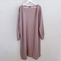 퍼니걸스 6256 데일리 루즈핏 무지 롱 가디건 여성의류