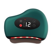 목주름관리 목주름없애기 목주름관리법 ems led 전기 마사지 guasha 뜨거운 돌, 녹색 12 기어