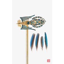 NASCHENKA 나스첸카 혜여 [나스첸카] 지체높은 깃털 봉황 비녀 _ 은 깃털비녀 궁중비녀 전통장신구 한복악세사리 머리장신구 결혼비녀 공연비녀