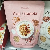 피코크 리얼그래놀라 아몬드 크랜베리 380g, 1개