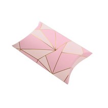 수납 박스20PCS Golden Stripe Storage Mini Bronzing White Cardboard Gift Boxes Pink Blue Paper Foldin, 01 1_01 140-100-28mm_01 20PSC
