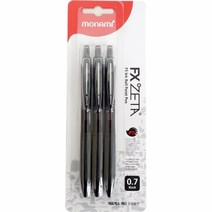 [감동] 모나미 FX 제타 0.7 볼펜 3색 세트, 0.7 흑청적3색세트
