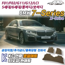 BMW 7시리즈 숏바디 롱바디 5세대 6세대 X-Drive LCI F01 F02 G11 G12 코일매트 차량용 바닥매트 티오피카매트, 트렁크만, 그레이, 롱바디 6세대 (G12) 4인승 [2015.10~]