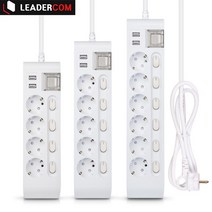 하이탭 USB 국산 개별 스위치 안전 멀티콘센트 고용량 과부하차단 디자인 멀티탭 리더컴 4구 5구 6구 1.5M 3M, 4구 1.5M