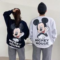 와이샵 / WD 기모 보이 믹킹 백프린팅 오버핏 맨투맨