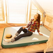 휴고스 캠핑매트 에어 방수 차박 층간소음 가방펌프포함 260x200x100