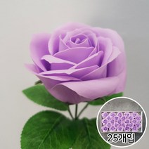 이플린 비누꽃 왕장미 비누장미 꽃다발 꽃바구니 DIY 재료, 02.잎사귀_퍼플