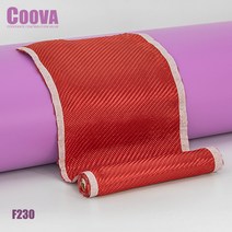 F230 COOVA 홍색 케블라 섬유천