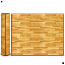 거실 놀이매트 노인방 충격완화 1인보온매트100x200cm 1인거실매트100x200cm, 보온매트 고급우드 100x200cm