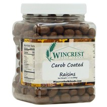Carob Covered Raisins (Sugar Sweetened) - １.5 Lb Tub, 1