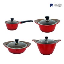 퀸센스 러블리 인덕션 가스렌지 편수 양수 전골 곰솥냄비, 양수냄비18cm
