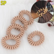 전화기머리끈 전화줄머리끈 끄네끼 스프링고무줄