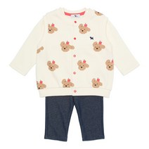 [블루독베이비8] FW23 베베도기 SET 상하복 HJ 43A1361101 (BLUEDOG BABY 유아 출산 백일 선물 도트 강아지