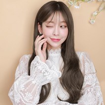 가발매니아 페미닌펌 69cm 오픈반가발 리얼하프피스(제디원사), 메이플브라운