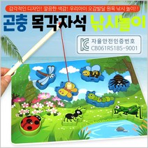 원목교구 곤충목각자석낚시놀이 가베 오감발달 [소담]