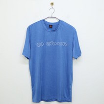 빈티지다온 아이더 블루 정면 로고 라운드 반팔티 XL