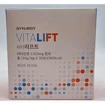 시너지 비타리프트, 1개, 30포, 4g