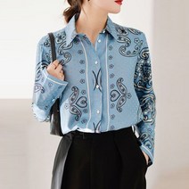 헤레이스 카라플라워 셔츠블라우스 YMSH23SS235