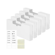 홈마스터 비닐봉지 정리함 중형 5p +스티커 + 벨크로, 화이트, 2세트