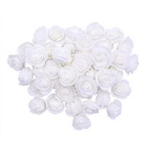 발렌타인데이 선물 장미 머리 거품 웨딩 파티 장식, 200Pcs, WHITE
