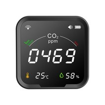 정확한 측정 분석PROTMEX-Tuya 와이파이 CO2 감지기 측정기 부저 경고 온도계 습도계 NDIR 센서 디지털 3, [01] P9CW