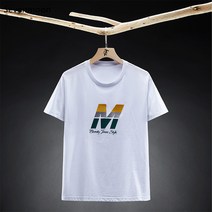 Sevenmoon 남자반팔티 특양면 다색 간략하다 도안 자모