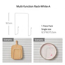 캠핑용 차량용냉장고 페그보드 벽 패널 페그보드 벽 정리 장착 디스플레이 Diy 페그보드 키트 도구 스토리지 패널 보드 랙 욕실 주방, MF Rack A
