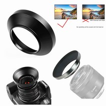 58mm 금속 렌즈 후드 FUJINON XF 18-55mm 14mm F2.8 / 23mm F1.4 R LM WR XT4 XT3 XE4 XE3 XH2 XH1, 01 58mm