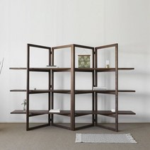 [헤리티지월넛] H형 책장 1400, 단품