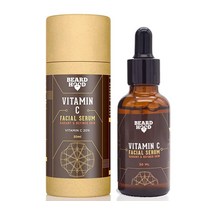 Beardhood 비타민 C 20% 및 히알루론산이 함유된 얼굴용 비타민 C 세럼 30ml | 스킨 클렌징 | 페이스 브라이트닝 | 다크 서클 미세 라인 감소 안티에이징 |