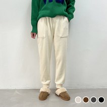보들보들 융기모 벨로아 코듀로이 골지 밴딩 조거팬츠