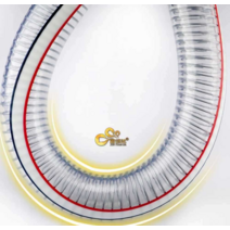 PVC 주름관 와이어 호스 엑셀관 엑셀 파이프 투명, 1인치 내경25mm두께2.5mm 1m기준