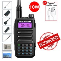 워키토키 무전기 스키장 소형 공사 현장 BaoFeng 새로운 UV-16 최대 10W 고성능 방수 워키 토키 지원 유형, [01] UV16-B-Package 1