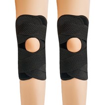 아미성 6세대 무릎보호대, M-블랙 2개
