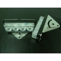 2017년형 신형사각 2채널 Power LED경광등, 적색/청색(기본사양), 1개