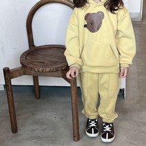 귀여운 곰돌이 자매룩 트레이닝복 여아동 상하복 세트 등원 키즈