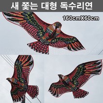 한누리팜마트/새쫓는 독수리연/대형연 160cmx60cm(장대별매)/조수퇴치기, 1개