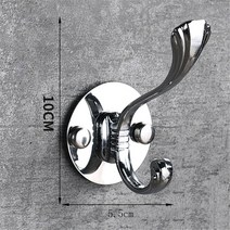유럽 벽 마운트 옷걸이 후크 복고풍 천으로 코트 모자 수건 키 스테인레스 스틸 로즈 골드 실버 무료 펀치 도매, 색깔1